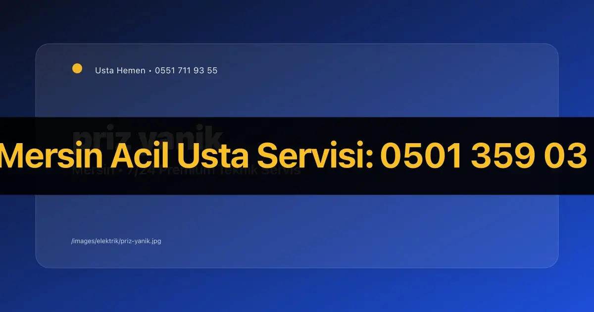 Prizden Gelen Yanık Kokusu Tespiti | Acil Elektrik Güvenliği | Usta Hemen - Mersin Elektrikçi Rehberi | Usta Hemen