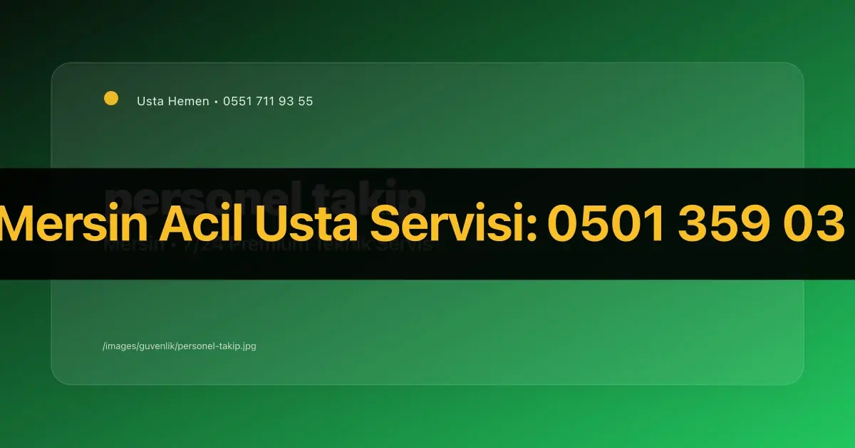 Parmak İzli Personel Takip Sistemi Mersin 2026 | Giriş-Çıkış | Usta Hemen - Mersin Elektrikçi Rehberi | Usta Hemen