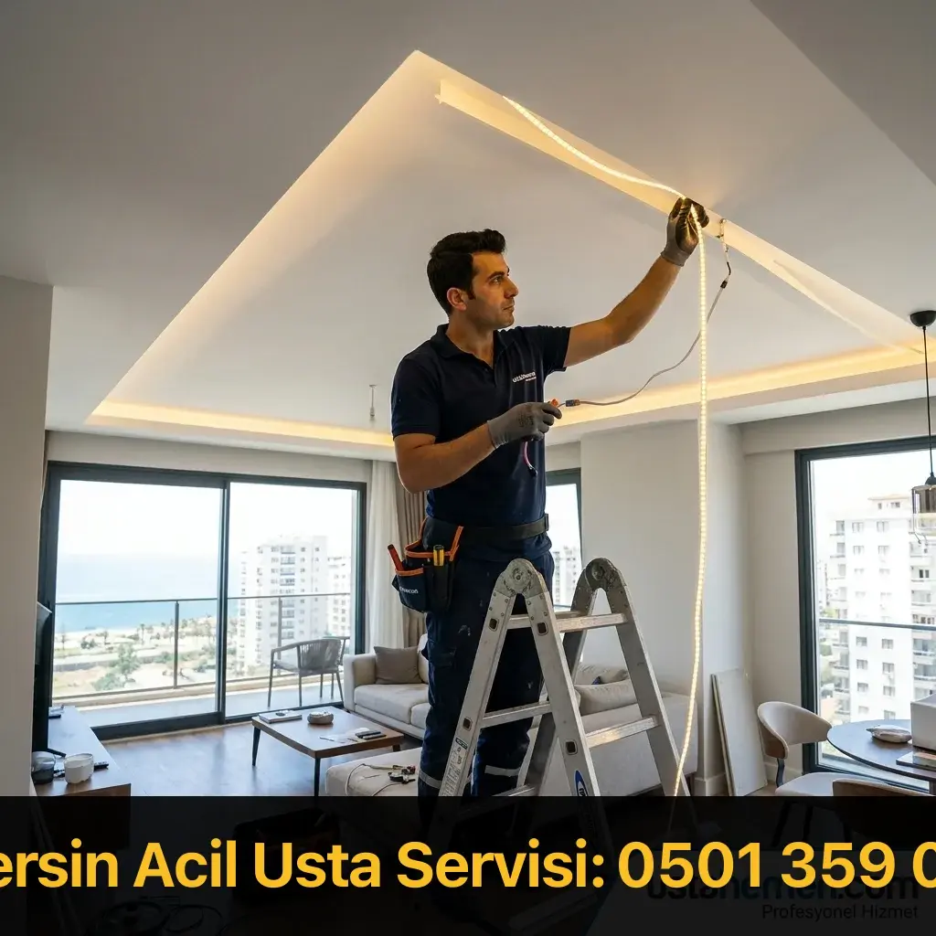 Gizli Işık Bandı Yapımı | Mersin Dekoratif Aydınlatma | Usta Hemen - Mersin Elektrikçi Rehberi | Usta Hemen