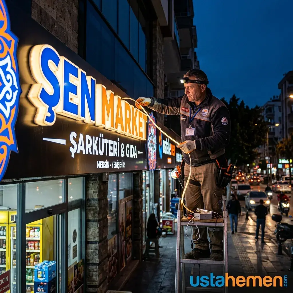 Mersin Reklam Tabelası Aydınlatma | Usta Hemen - Mersin Elektrikçi Blog Yazısı | Usta Hemen