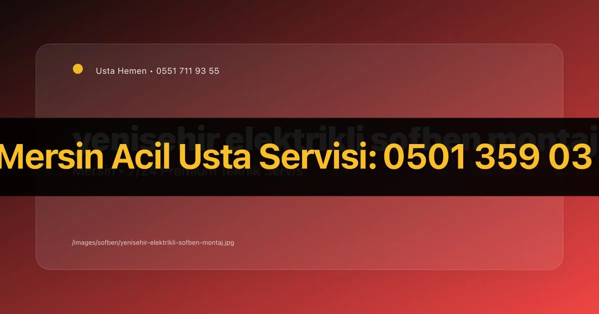 Yenişehir'de Elektrikli Şofben Montaj Hizmeti | Usta Hemen - İlgili Elektrik Rehberi | Usta Hemen Mersin