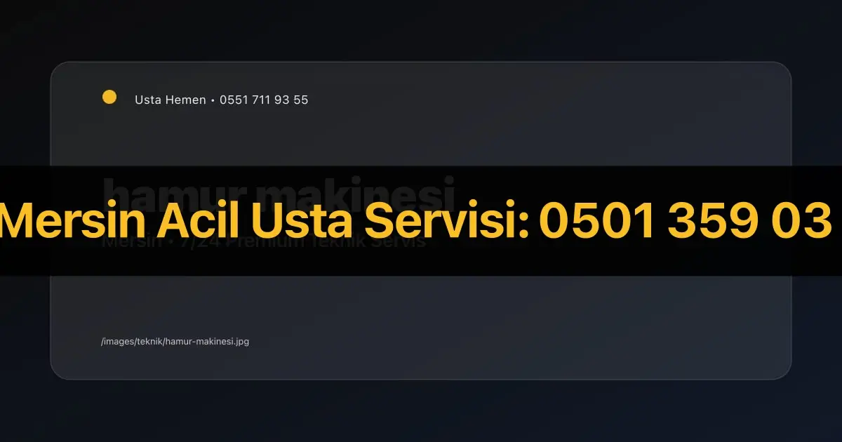 Mersin Hamur Yoğurma Makinesi Motoru Tamiri | Lokanta Servisi | Usta Hemen - Mersin Elektrikçi Rehberi | Usta Hemen