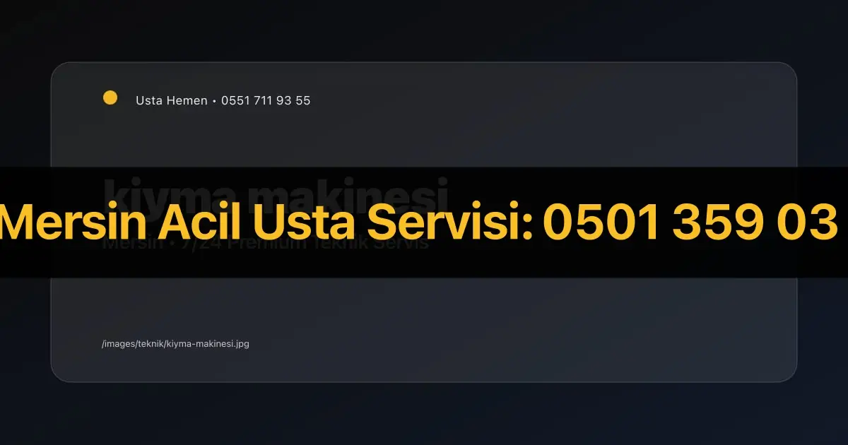 Kıyma Makinesi Dişli Değişimi Mersin | Lokanta Servisi | Usta Hemen - Mersin Elektrikçi Rehberi | Usta Hemen